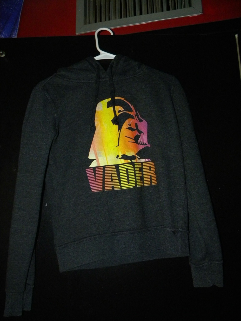 Star Wars Dark Gray Vader Rainbow Graphic Hoodie